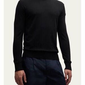 Moncler Black Crewneck Sweater - Sleek Knit